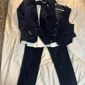 Janie and Jack Navy Suit with Bow Tie